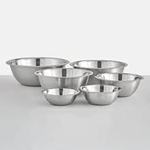 JoyJolt Stainless Steel Mixing Bowl Set - 6 Piece Nesting Bowls  5qt to 0.5qt  Ideal for Kitchen  Cooking  Baking and Storage