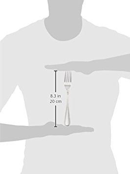 Winco Continental Table Fork Set  European  Heavyweight Stainless Steel  18/0  12-Piece