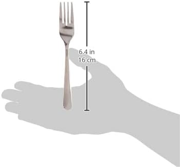 Winco 12-Piece Dominion Salad Fork Set  18-0 Stainless Steel  Silver