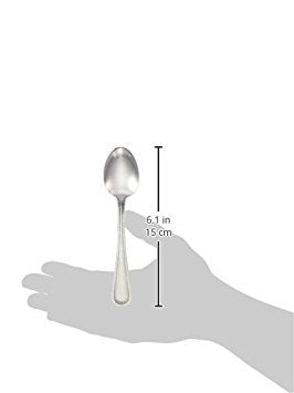 Winco 0005-01 Dots Mirror Finish S/S Teaspoon - Dozen