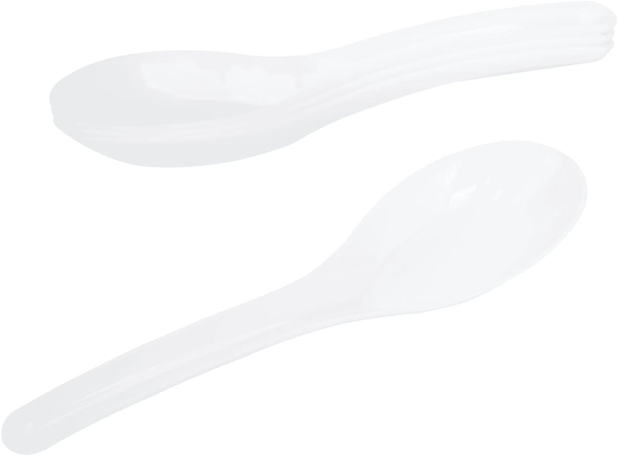 Karat Med-Heavy Weight Asian Soup Spoon - White -1 000 ct