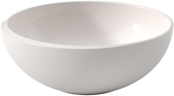 Villeroy & Boch NewMoon Modern Bowl for Cereals  Soups  Salad or Desserts Made of Premium Porcelain  Dishwasher Safe  White  17 oz