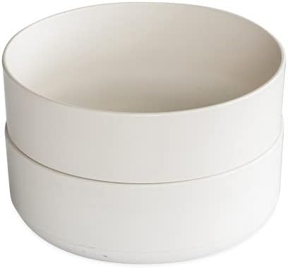 Nordic Ware Soup or Salad Bowl  Set of 2  White  Microwave Safe Polypropylene