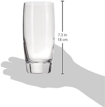 Luigi Bormioli Michelangelo 20 oz Beverage Glasses - Large Capacity  Crystal-Clear Design - Fine Laser-Cut Rims  Ideal for Various Beverages  Dishwasher Safe  Made in Italy (Set of 4)