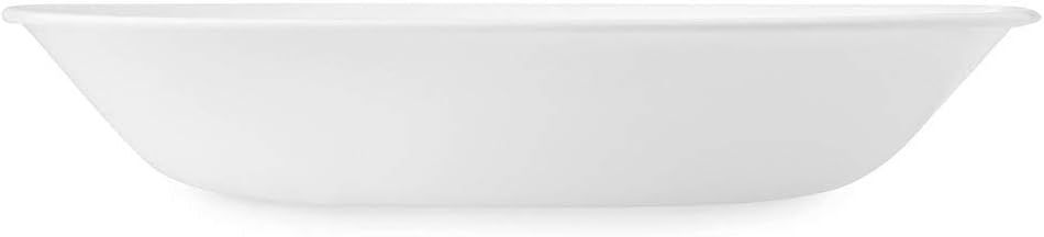 Corelle Vitrelle 6-Piece Bowl Set Triple Layer Glass and Chip Resistant  20-Oz Lightweight Round Bowls  Winter Frost White