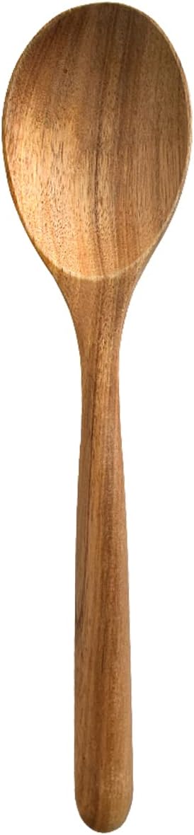 Wood Spoon  Healthy Acacia Wooden Cooking Spoons  Durable Kitchen Serving Spoon Scooper  Non Scratch Wood Ladle Tableware For Cooking  Serving Salad  Stirring Soup  Easy to use