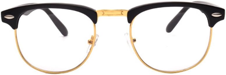 Shiratori New Vintage Fashion Half Frame Semi-Rimless Clear Lens Glasses