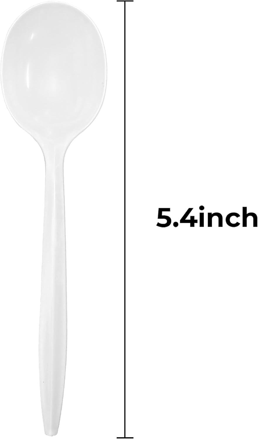 1000PCS Disposable Plastic Spoons Silverware Bulk Soup Spoon White Reusable Heavy Duty Disposable Cutlery Plastic Utensils Flatware for Home Restaurant Party Picnic Camping Travel (Soup Spoon-1000pcs)