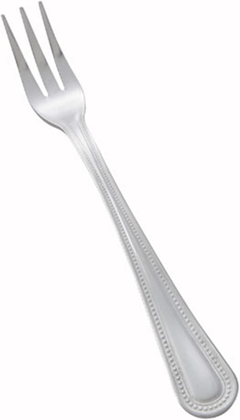 Winco 12-Piece Dots Oyster Fork Set  18-0 Stainless Steel  Silver