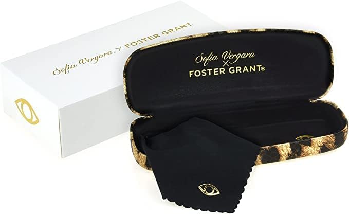 Sofia Vergara x Foster Grant Linda Blue Light Multi Focus Reading Glasses Rectangular