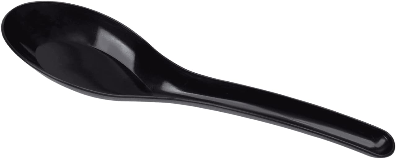 Karat U2015B Med-Heavy Weight Asian Soup Spoon - Black -1 000 ct