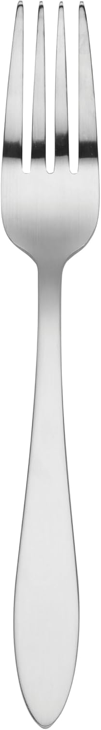 Oneida Taylor Everyday Flatware Dinner Forks  Set of 8  18/0 Stainless Steel  Silverware Set  1.5 x 3.75 x 8.6 inches