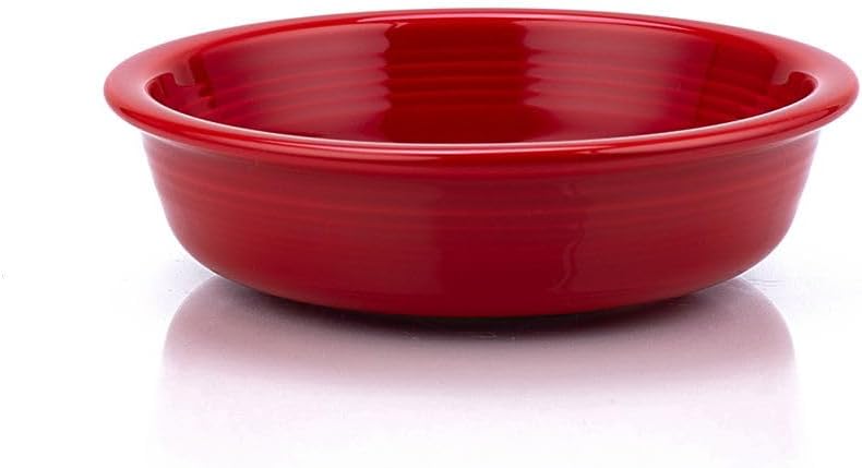 Fiesta® Classic Rim Cereal Bowl  19oz (6.875") – Durable Ceramic  Lead-Safe  Dishwasher/Microwave/Oven Safe – Made in USA Dinnerware - Scarlet