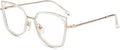 Firmoo Blue Light Blocking Reading Glasses for Women  Stylish Anti Eyestrain Cat Eye Computer Glasses  S985