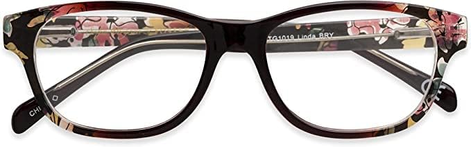 Sofia Vergara x Foster Grant Linda Blue Light Multi Focus Reading Glasses Rectangular