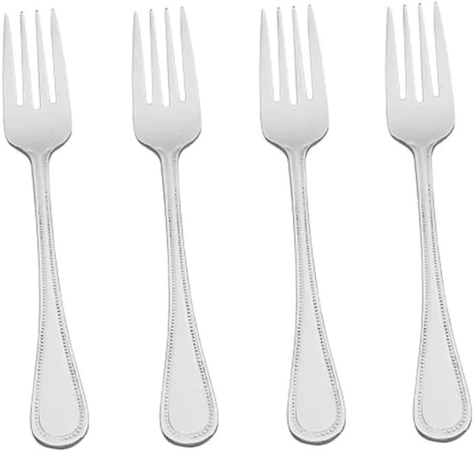 Wallace Continental Bead 18/10 Stainless Steel Salad Fork (Set of Four)