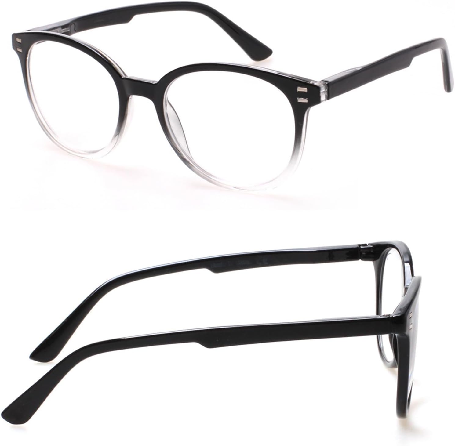 SIGVAN 3 Pack Reading Glasses Spring Hinge Stylish Readers Black/Tortoise for Men and Women