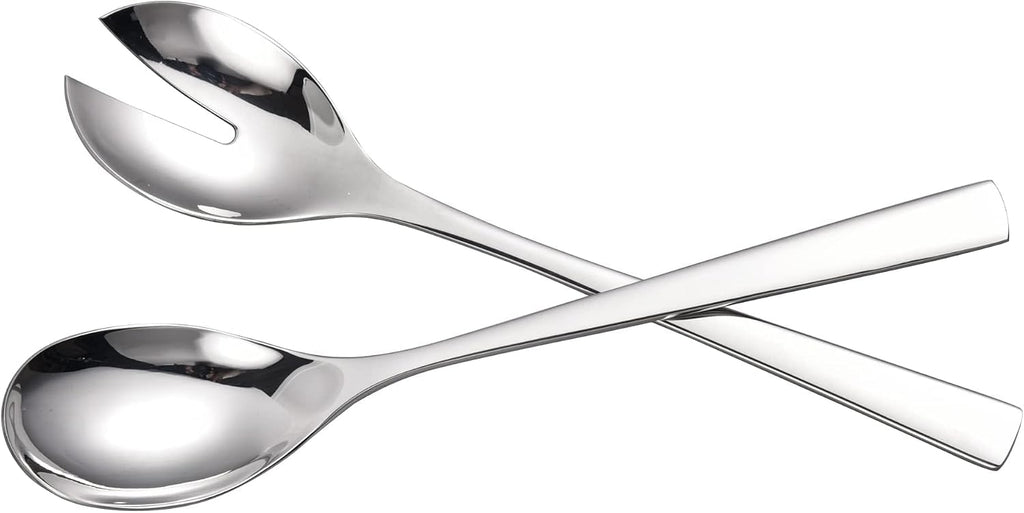IMEEA Salad Servers 18/8 Stainless Steel Salad Serving Set Salad Fork and Spoon  10-Inch