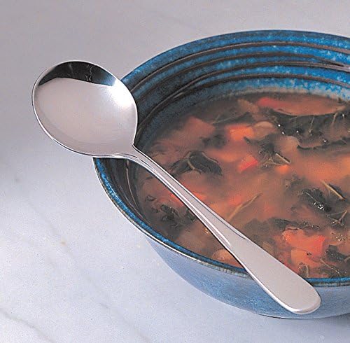 RSVP International Endurance Flatware Collection Stainless Steel  Dishwasher Safe  Soup Spoon
