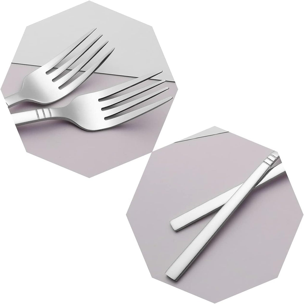 Morcte Stainless Steel Dessert Fork  Set of 12
