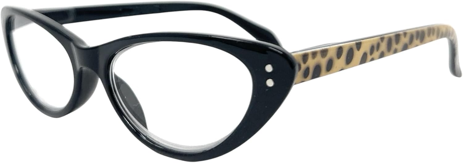 The Audrey Vintage Cat-Eye Reading Glasses for Women  Retro Readers with Case