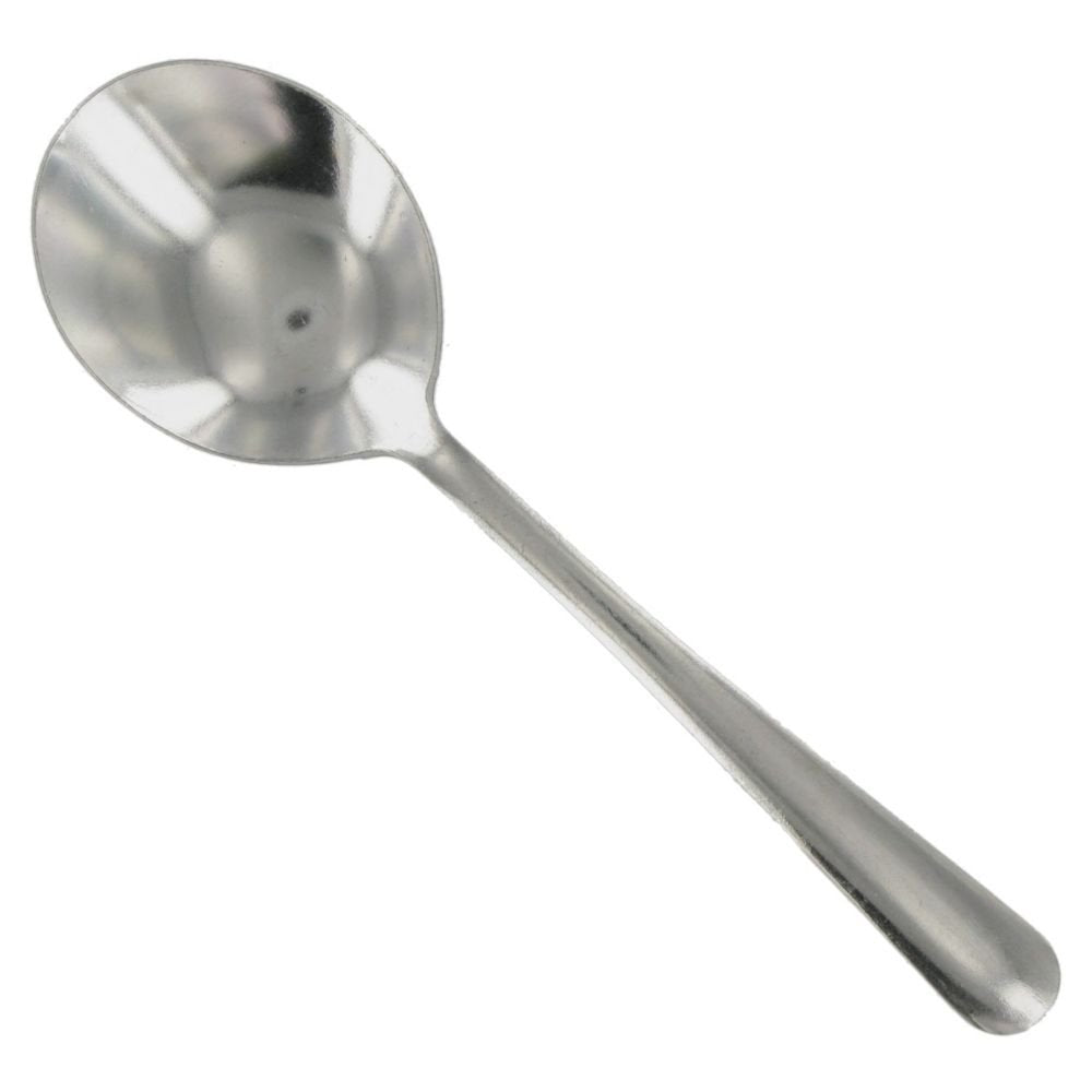 Winco 12-Piece Windsor Heavy Weight Bouillon Spoon Set  18-0 Stainless Steel Silver