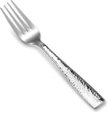KEAWELL Premium 4-Piece 7.6" Louis Hammered Salad Fork Set  18/10 Stainless Steel  Squared Edge with Smooth Rounded Edges for Comfort  Dishwasher Safe (4  7.6" Salad Fork)