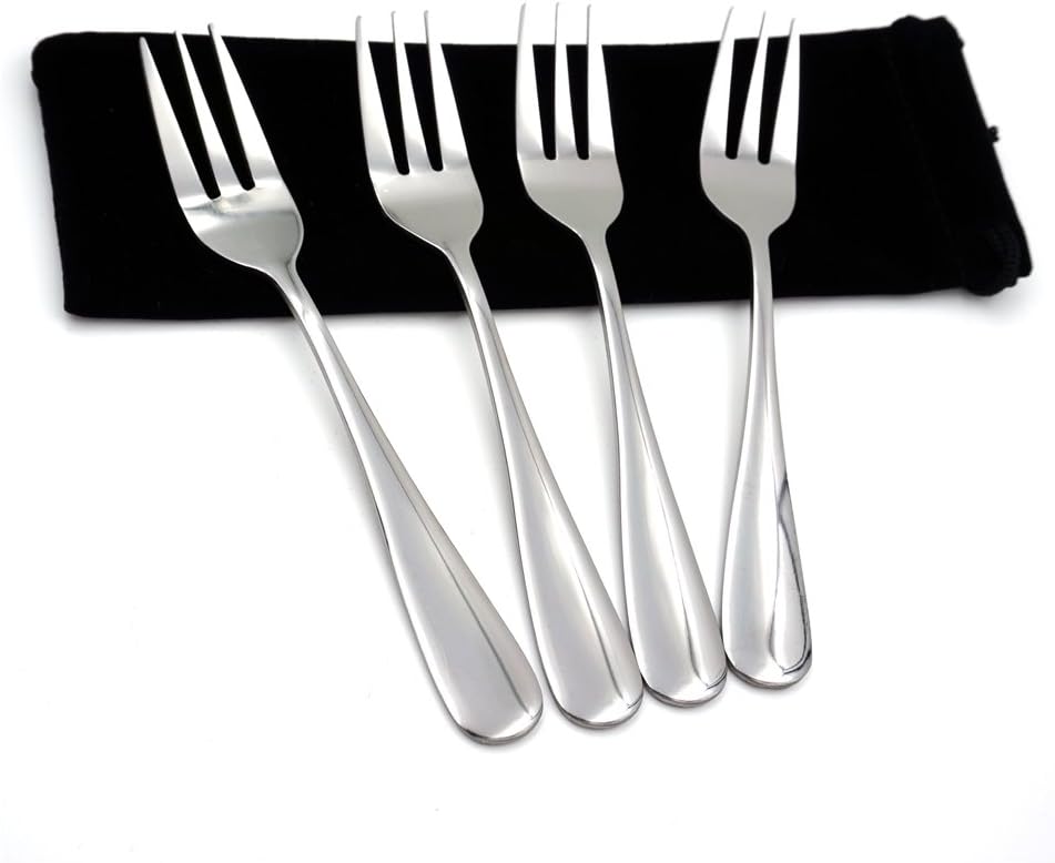 Stainless Steel Salad  Dessert & Appetizer Forks (4PCS)