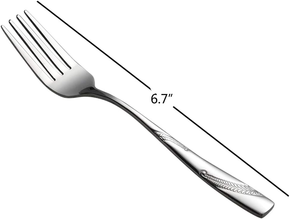 16-Piece Stainless Steel Dessert Forks  6.70-Inch
