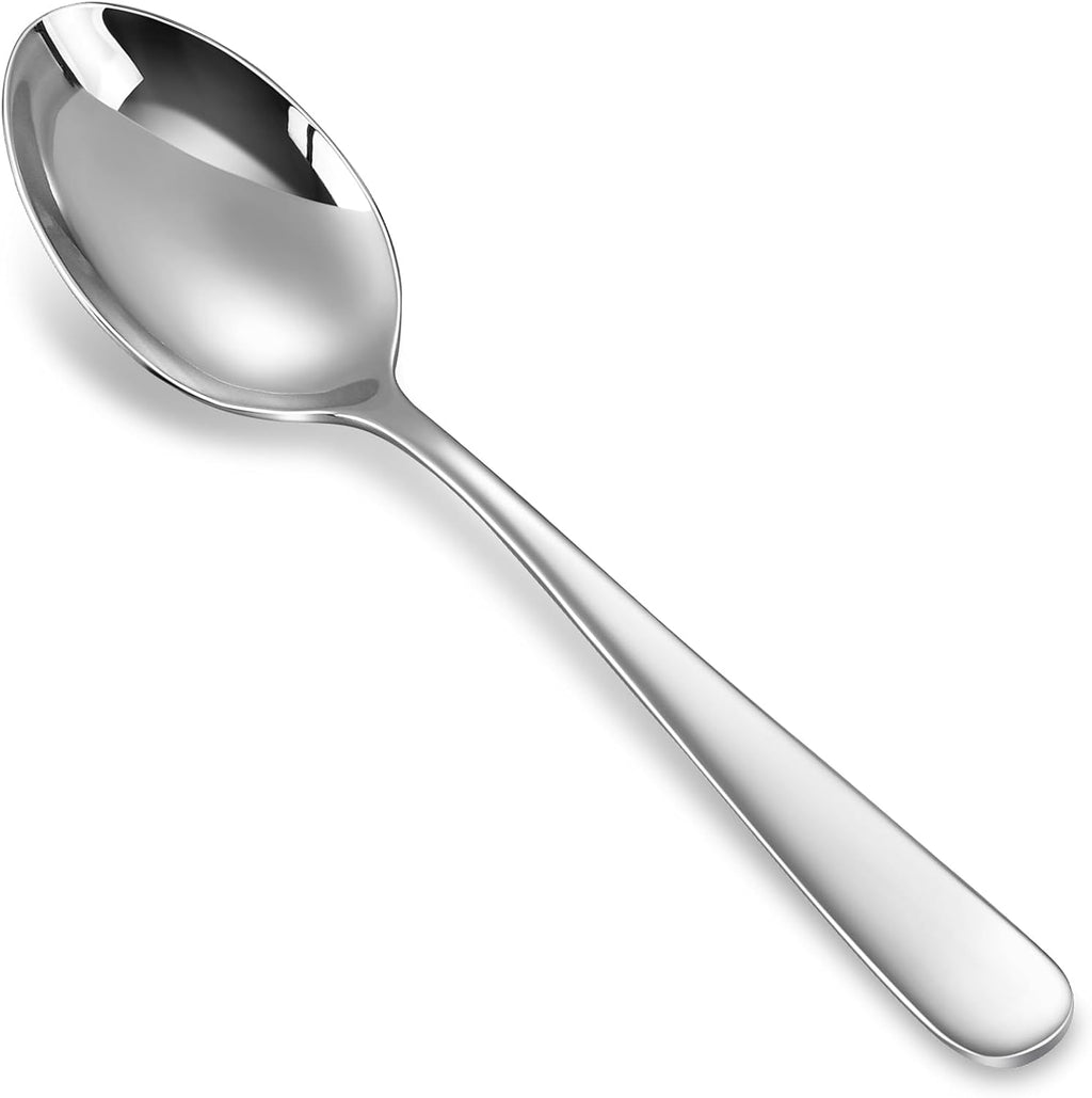 KEAWELL Premium Louise Spoons Set  Set of 4  18/10 Stainless Steel  Exceptional mirror finish  Dishwasher Safe (7.6" Dinner Spoon)