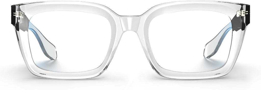 VISOONE Chunky Square Blue Light Blocking Glasses with Anti Computer Glare for Working Women Men MONTANA