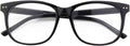 GQUEEN Fake Non Prescription Glasses Clear Lens for Women Men Oversized Frame UV400 Protection  201581