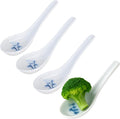 JapanBargain 2323x4 Set of 4 White Bamboo Japanese Soup Spoons  5 Inch Ramen Pho Wonton Miso Rice Spoons