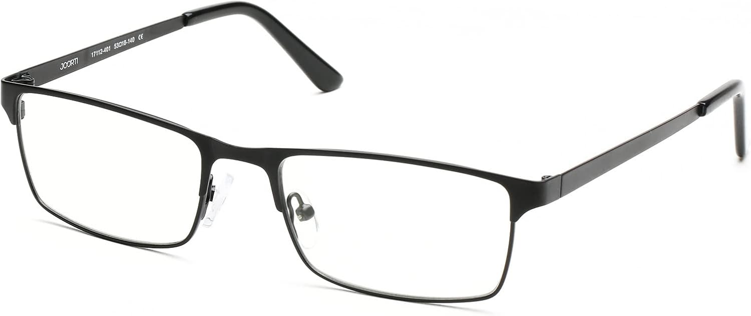 JOO'RTI Blue light glasses for men  Metal Frame Gaming Computer Glasses Fake Glasses