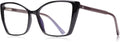Blue Light Blocking Glasses for Women  Oversized Trendy Cat Eye Computer Gaming Glasses Anti Glare & UV Glare RF6204 (Black Cateye Frame)