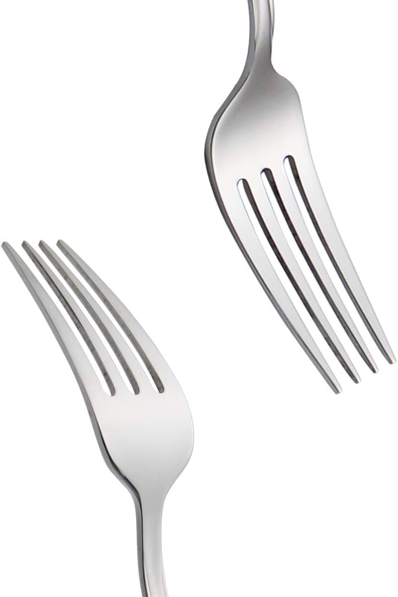 Table Forks Dinner Forks Stainless Steel 18/0 of Forks 6 Pcs for Home  Kitchen Restaurant  Dishwasher Safe  7.99 Inches  Silver
