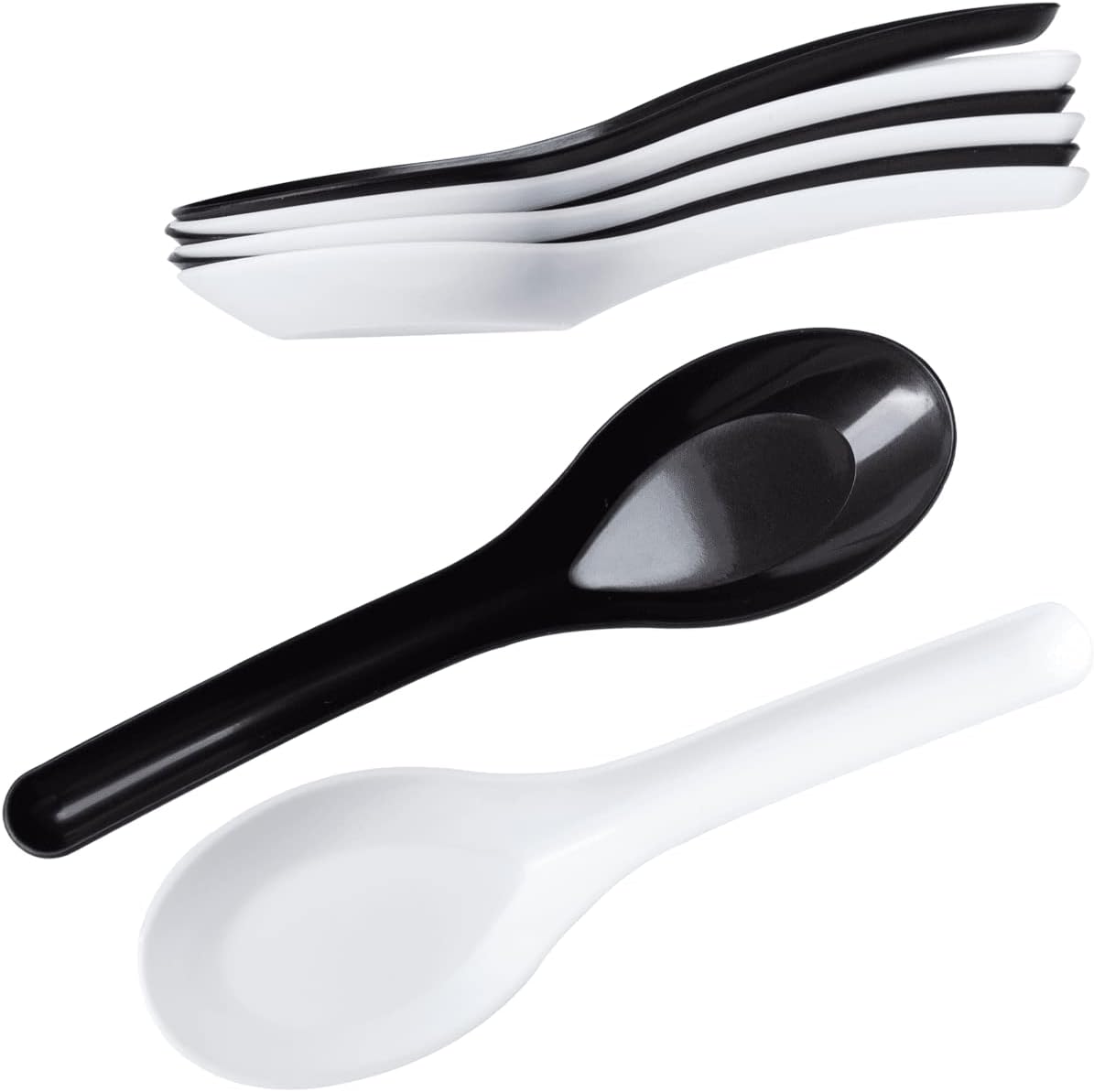 Karat U2015B Med-Heavy Weight Asian Soup Spoon - Black -1 000 ct