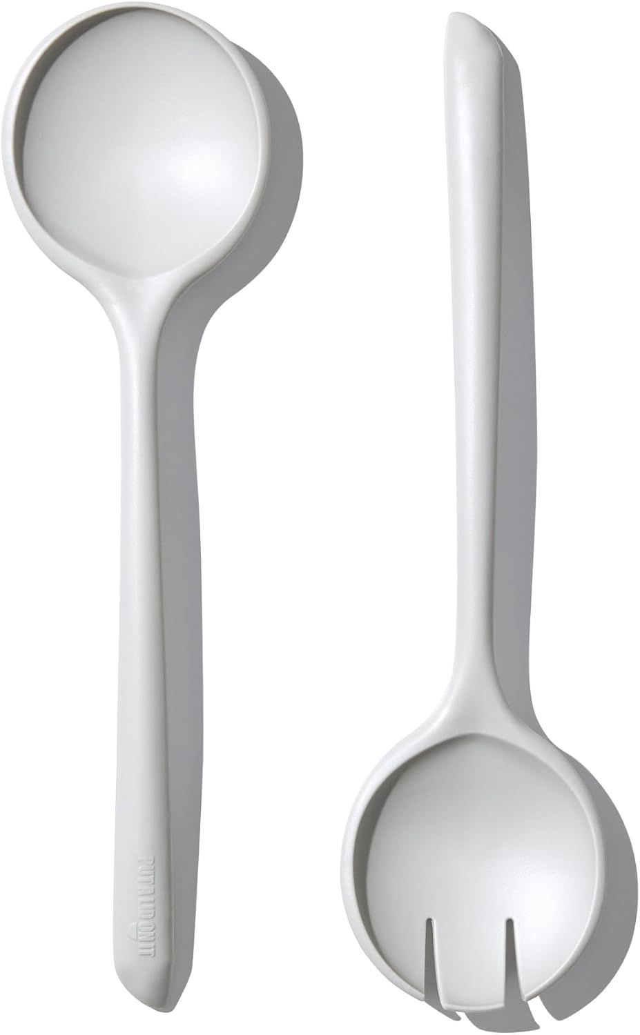 | Salad Serving Spoon and Fork Set | | Kitchen Utensils | Durable  Lightweight  and BPA-Free | Ideal for Pasta & More | Salt Color