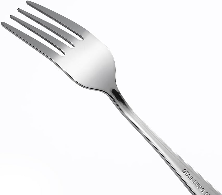 Stainless Steel Dinner/Salad Forks Set 12-Piece 8 Inches