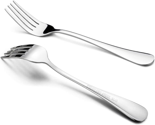 12-Pieces Salad Forks  HaWare Stainless Steel 6.7 Inches Small Dessert Forks  Classic Elegant Design  Mirror Polished  Dishwasher Safe