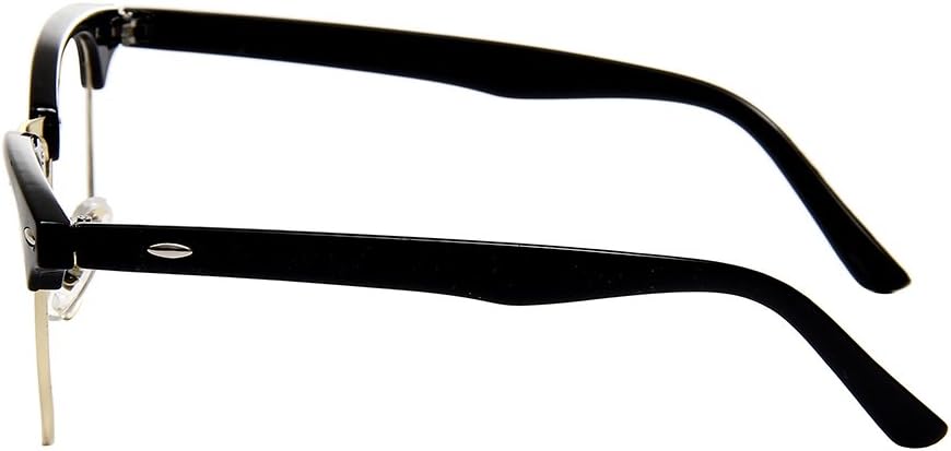 Shiratori New Vintage Fashion Half Frame Semi-Rimless Clear Lens Glasses
