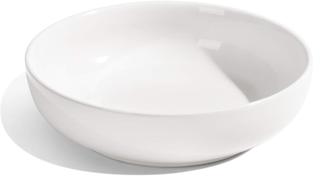 LE TAUCI Pasta Bowls 45 oz  Salad Bowls Set for Serving Soup  Pasta  Noodle  Dinner  Large Kitchen Bowl Plates  Microwave Safe - 8.5 Inch  Set of 4  White