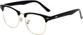Shiratori New Vintage Fashion Half Frame Semi-Rimless Clear Lens Glasses