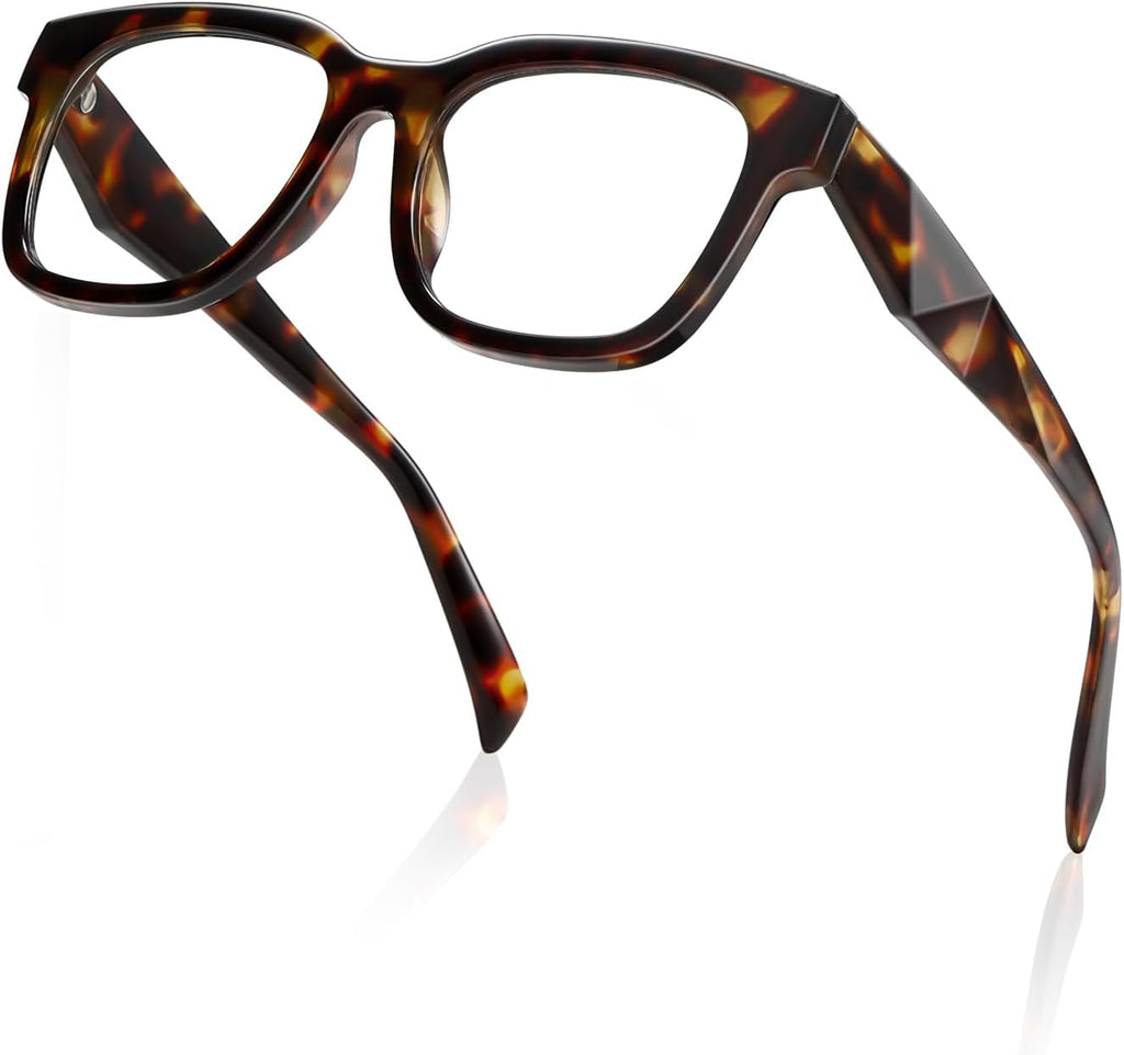 kimorn Blue Light Blocking Glasses Anti Eyestrain & UV Protection Square Frame Glasses for Women and Men