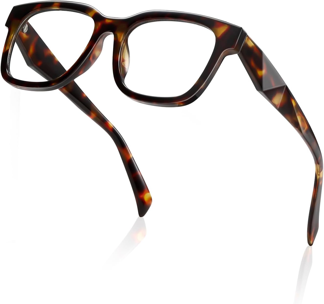 kimorn Blue Light Blocking Glasses Anti Eyestrain & UV Protection Square Frame Glasses for Women and Men