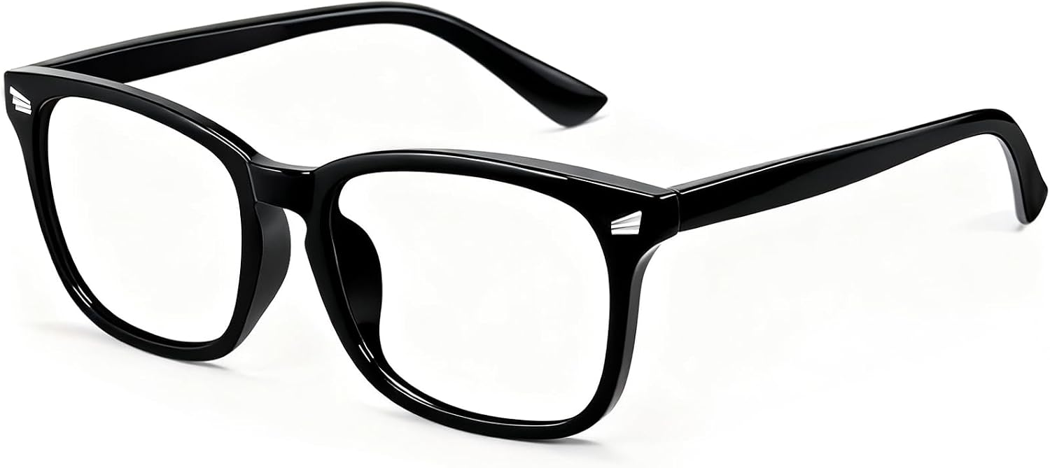 Blue Light Glasses for Woman Men | 99% Blue Light Blocking Glasses | Computer Glassess | Night Driving | Gaming | TV Phone Screen Reader Square Frame | Anti Eyestrain & UV Glare Protection