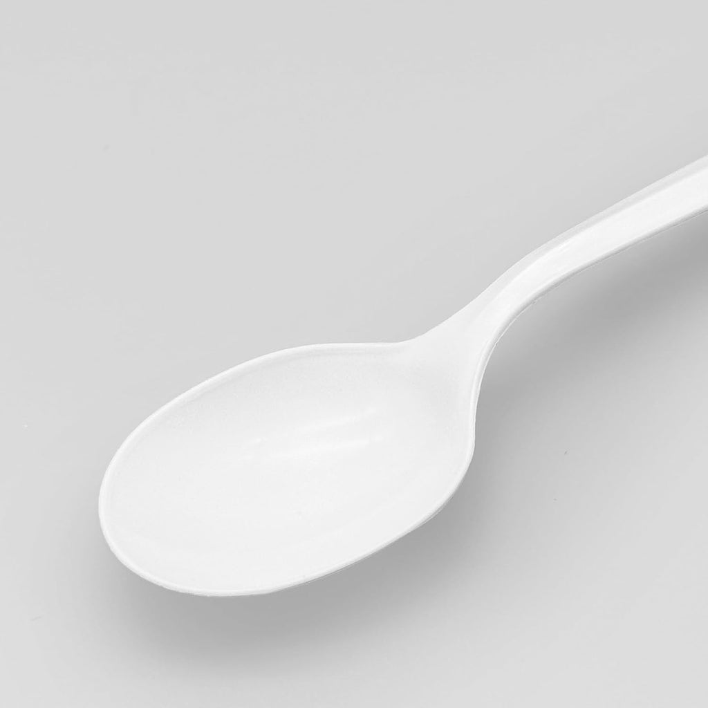 1000PCS Disposable Plastic Spoons Silverware Bulk Soup Spoon White Reusable Heavy Duty Disposable Cutlery Plastic Utensils Flatware for Home Restaurant Party Picnic Camping Travel (Soup Spoon-1000pcs)