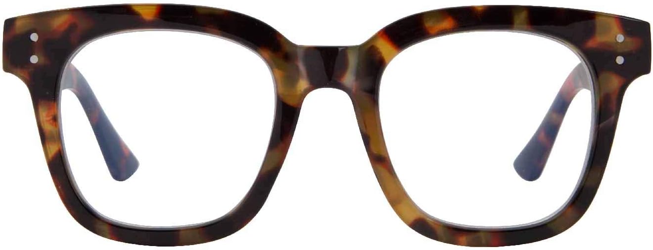 Madison Avenue Women Blue Light Glasses Oversize Blue Light Blocker for Women  Anti Eyestrain & UV Protection Computer Eyeglasses Hanna (Tortoiseshell)