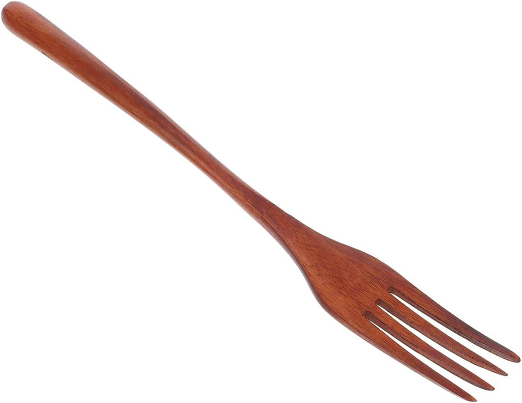 Cabilock Wooden Forks: Japanese Style Reusable Wood Tasting Fork for Salad  Pasta  Grill  Fruit  Noodles - Kitchen Cooking Serving Utensil