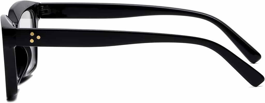 EYLRIM Classic Thick Square Frame Clear Lens Glasses for Women Men Non Prescription Eyeglasses